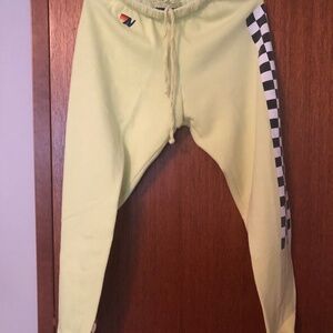 Authentic Aviator Nation Sweatpants light slightly neon green.